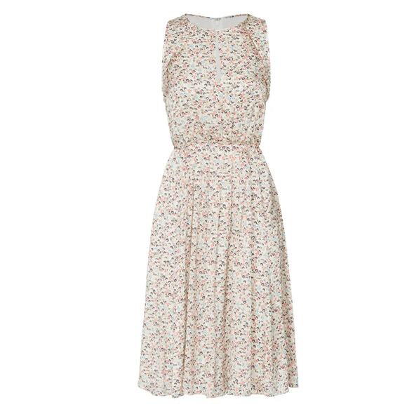 Jason Wu Cream Floral Silk Dress SIZE 10 Romantic Flowy Feminine Designer $800 - Picture 3 of 12